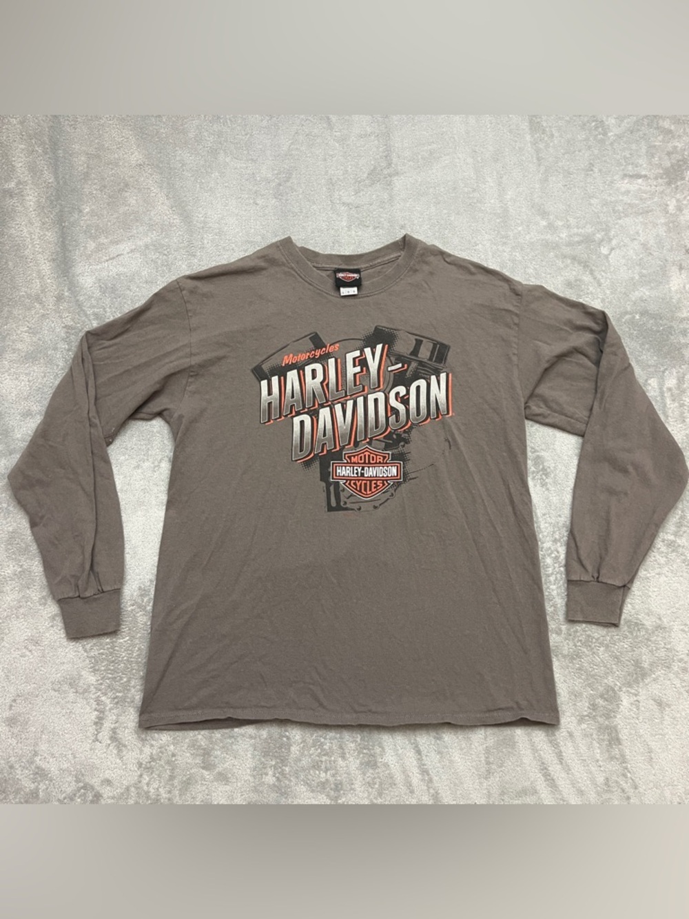 Harley-Davidson Southhaven Mississippi  Long Sleeve T-Shirt Grey Large